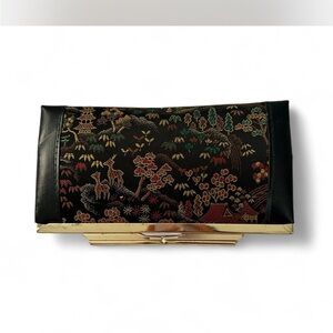 Elegant Black and Gold Clutch